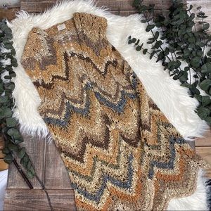 Bohemian handmade leather vest.